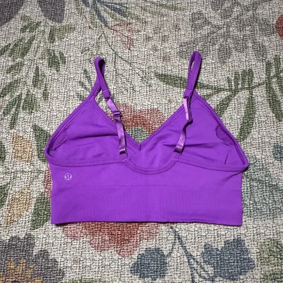 Lululemon Ebb to Street sports bra- moonlit magenta - c/d cup - Picture 2 of 5